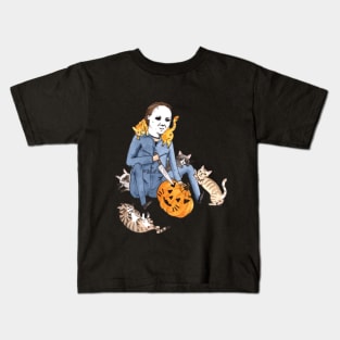 Friends Halloween Horror Team Scary Movies Costume Kids T-Shirt